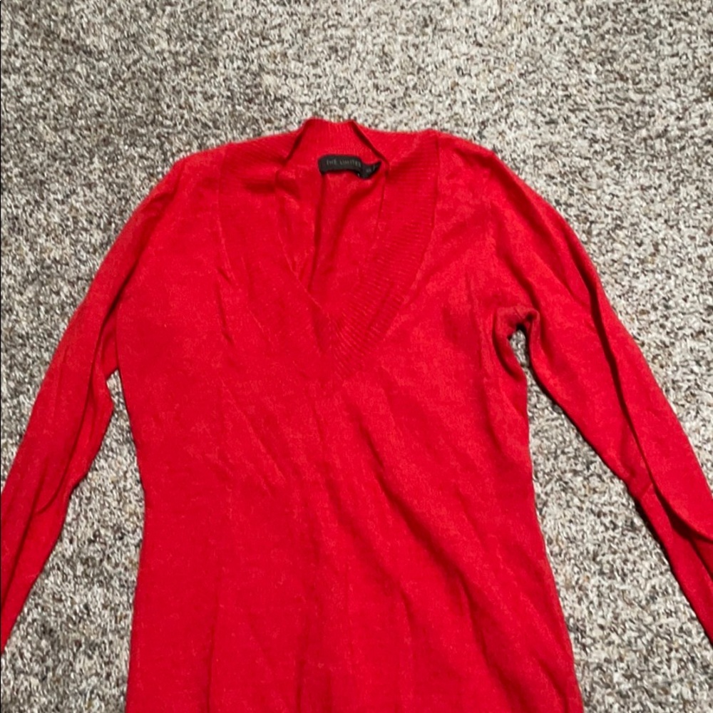 The Limited red sweater